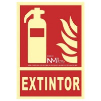 SEÑAL "EXTINTOR" 210X300 PVC ROJO ARCHIVO 2000 6171-01H RJ (Espera 4 dias) en Huesoi